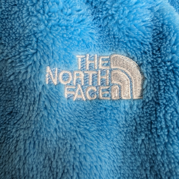 The North Face Osito Women's Jacket Sz Small Turquoise Blue full zipper A2 - Picture 3 of 9